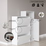 Hanah Home Ico3-W Armario para Zapatos Blanco